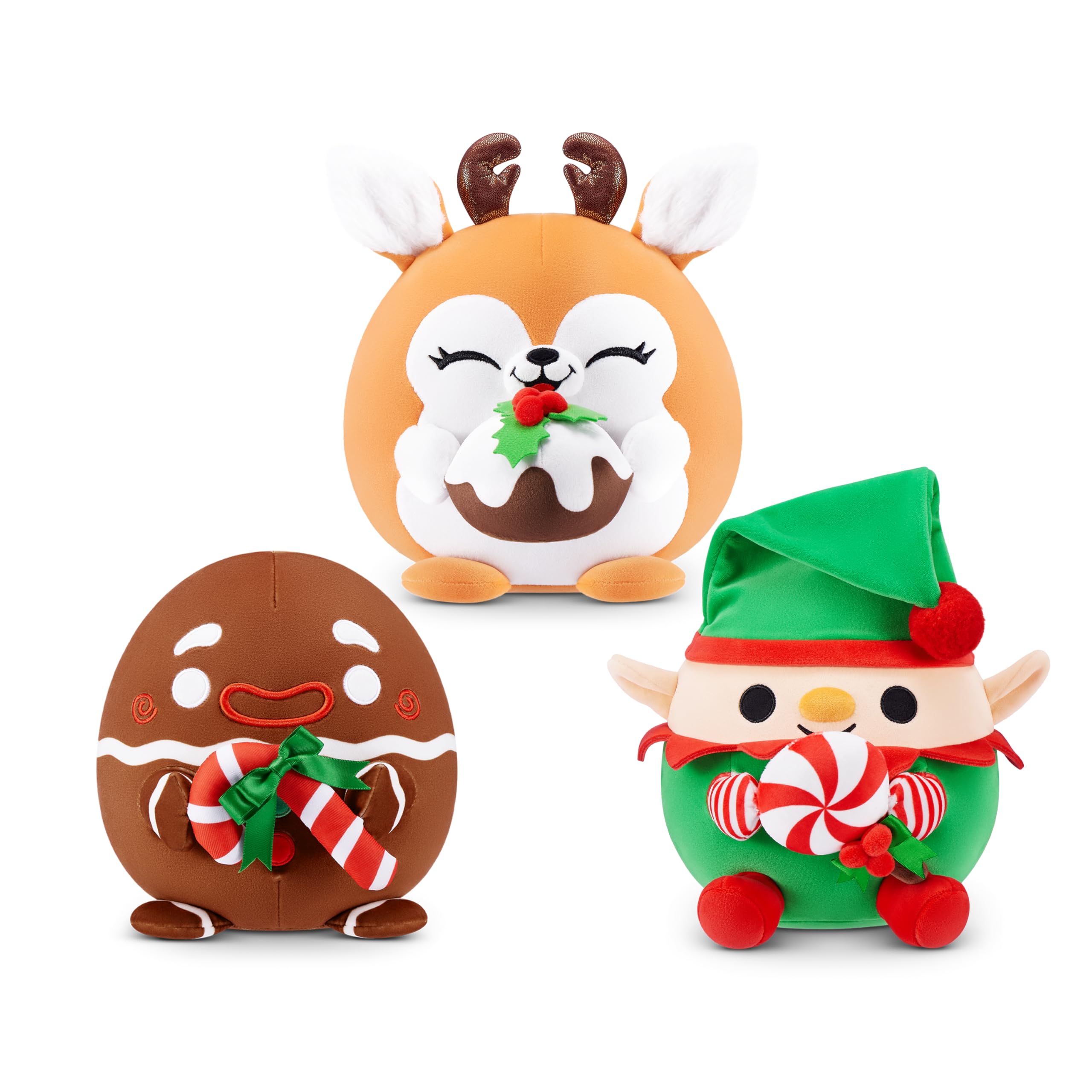 Snackles Christmas Series 2 Jingle 8-Inch Plush with Snack Accessory by ZURU