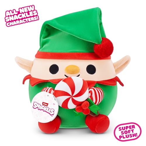 Snackles Christmas Series 2 Jingle 8-Inch Plush with Snack Accessory by ZURU