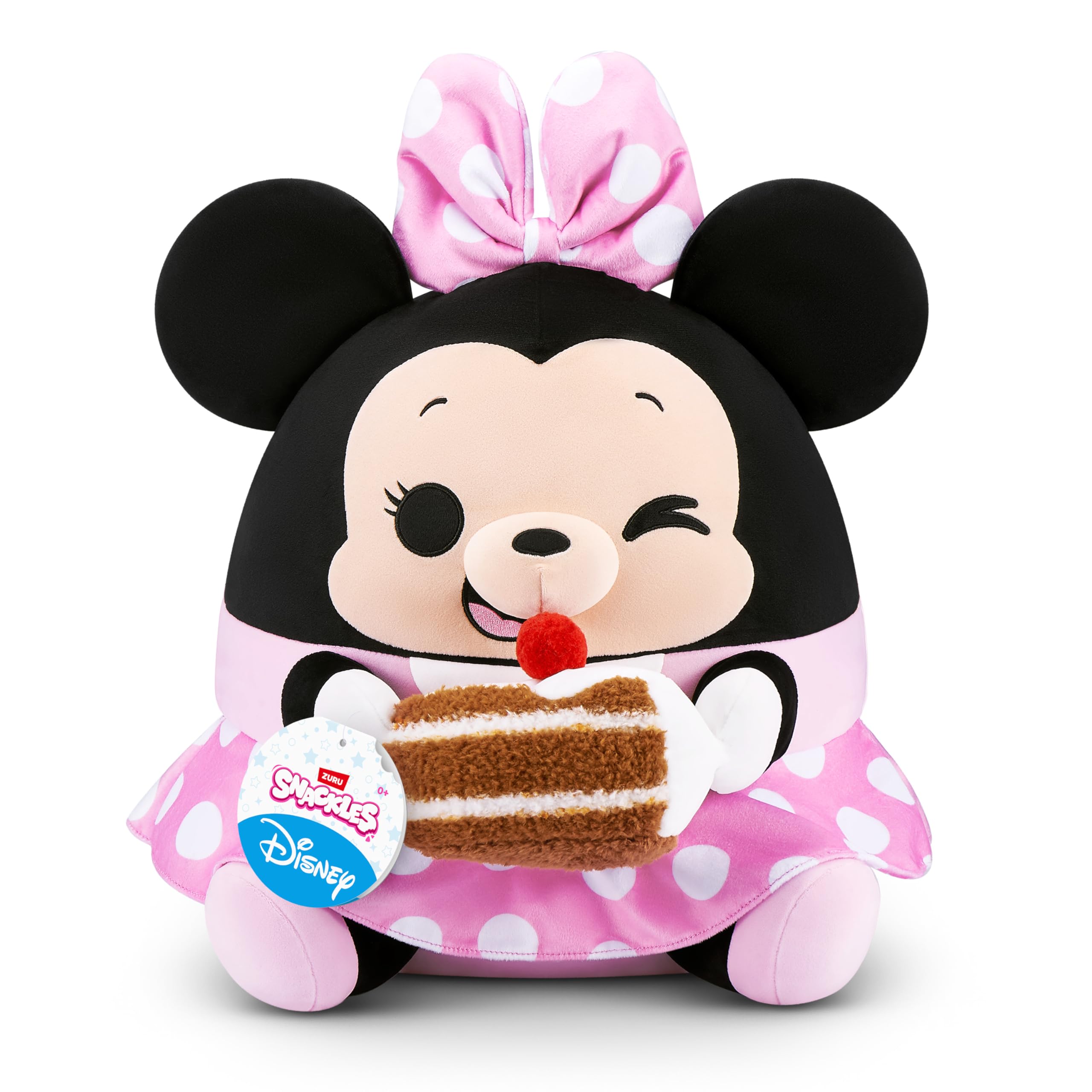 Snackles Disney 14-inch Plush Minnie by ZURU – Super-Soft Snack Buddy
