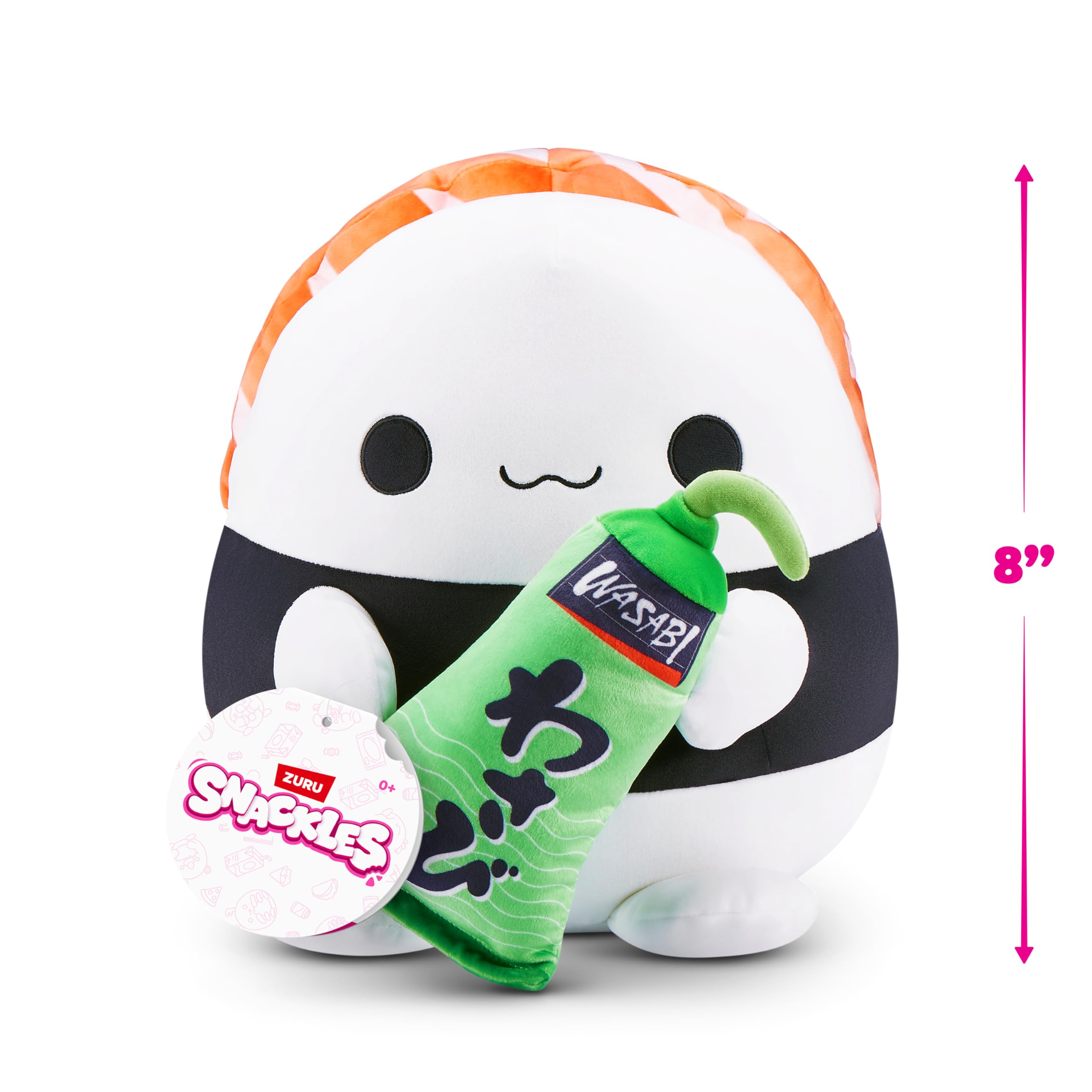Snackles Non-Licensed Series 1 8-Inch Plush by ZURU – Soft Collectible with Snack Accessory