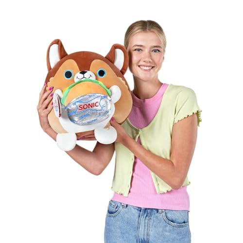 Snackles Series 2 Lucas the Puppy 14-Inch Super Soft Plush with Licensed Snack Accessory by ZURU