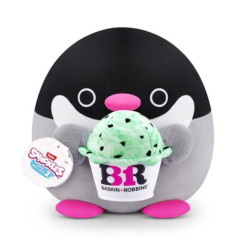 Snackles Series 2 Penguin & Baskin-Robbin 8 Inch Plush – Ultra Soft Collectible Squishy Plush Toy