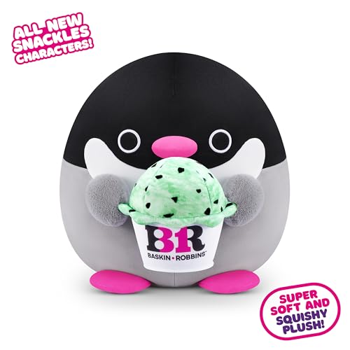 Snackles Series 2 Penguin & Baskin-Robbin 8 Inch Plush – Ultra Soft Collectible Squishy Plush Toy