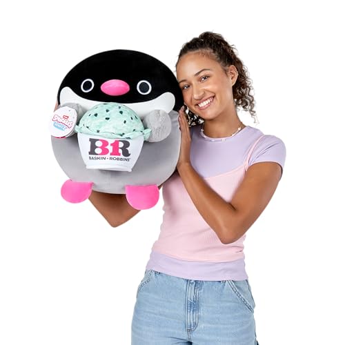 Snackles Series 2 Penguin & Baskin-Robbins 14-Inch Plush by ZURU – Ultra Soft Collectible Stuffed Animal