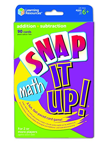 Snap It Up! Math Card Game: Addition & Subtraction Practice for Kids Ages 6+