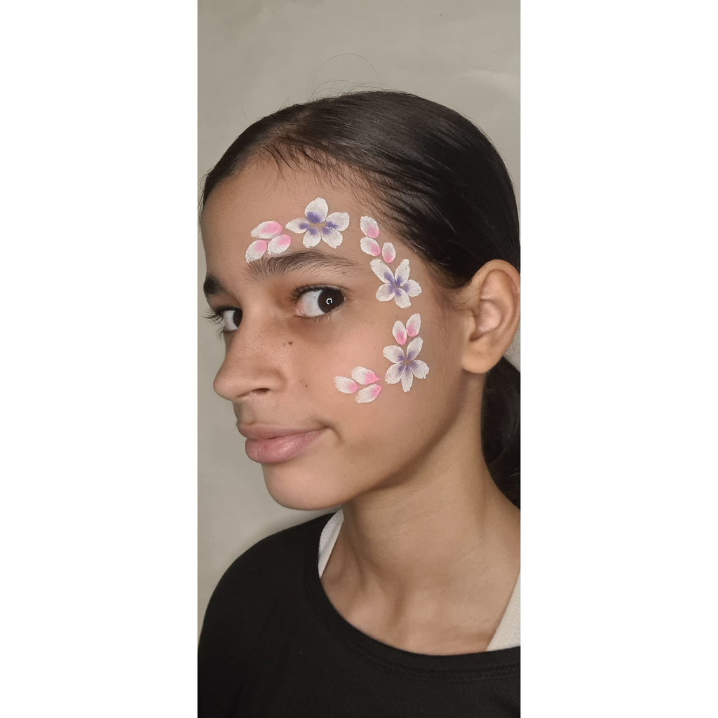 Snazaroo 3-Colour Floral Split Cake Face Paint – Water-Based, Easy to Remove