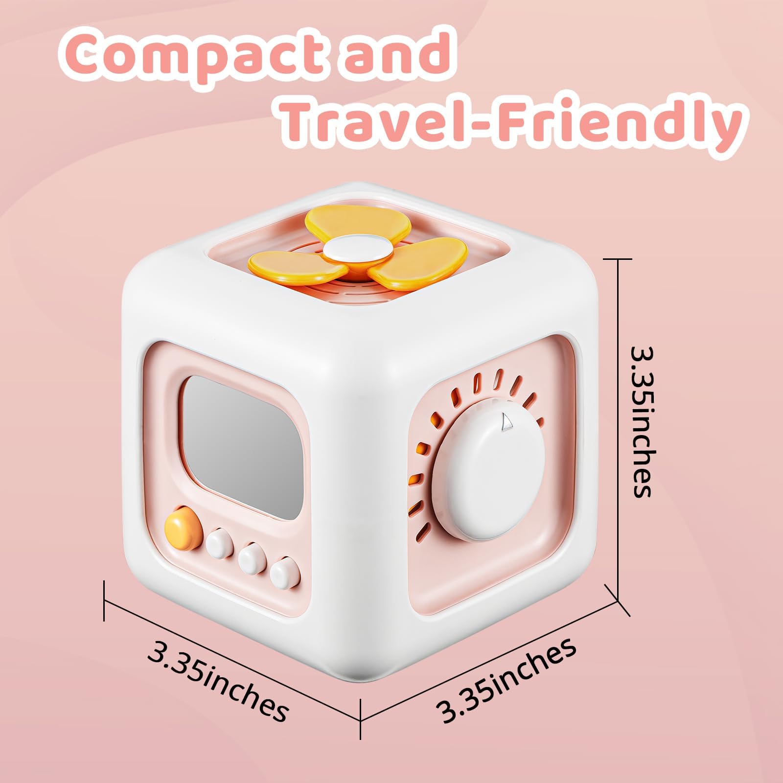SOCBTNSO Busy Cube – Montessori Toys for 1 Year Old Girl Gifts, Travel Toys for Toddlers 1-3, Learning Fine Motor Skills