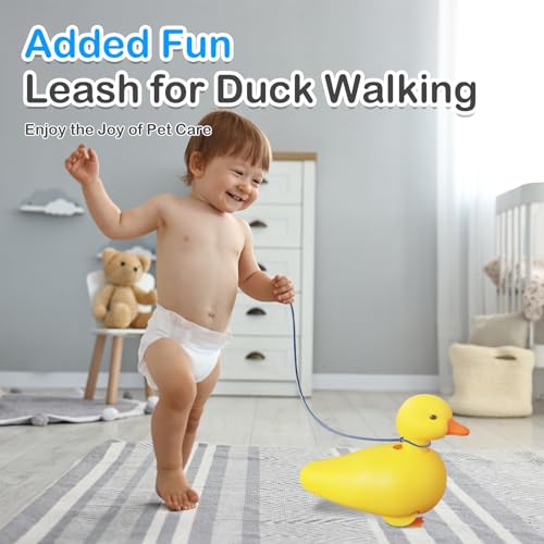 SOCBTNSO Walking Duck Bath Toy – Waterproof, Realistic Waddling Duck for Toddlers (Single or 2-Pack)