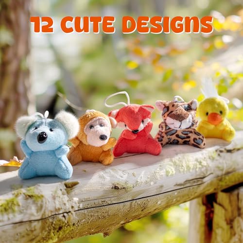 Sofier 12-Pack Mini Stuffed Animals: Bulk Plush Party Favors for Treasure Boxes, Claw Machines, and Classroom Prizes