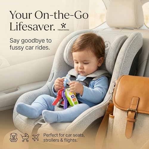 Soft Silicone Toy Car Keys for Toddlers 1-3 – Light & Sounds, Non-Toxic Teething Toy, Green