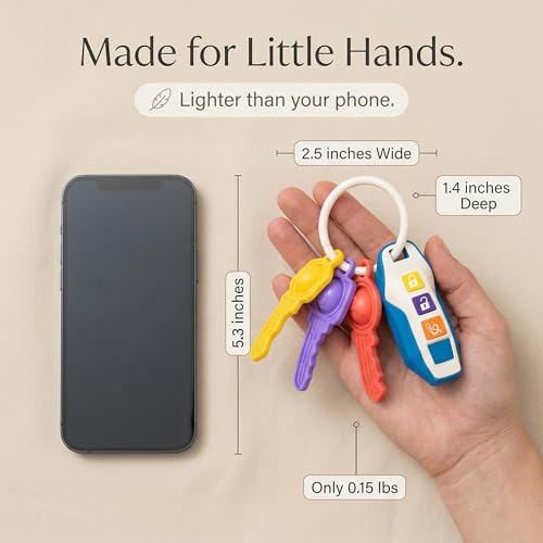 Soft Silicone Toy Car Keys for Toddlers 1-3 – Light & Sounds, Non-Toxic Teething Toy, Green