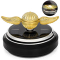 Solar-Powered Fidget Spinner – Gold Orb Desk Toy with Solar Panel for Science Learning and Stress Relief