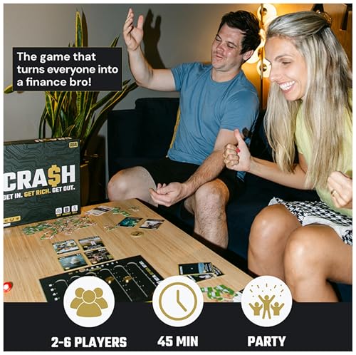 SolidRoots Crash Board Game: A Hilarious Crypto Currency Family Strategy Game for 2-6 Players