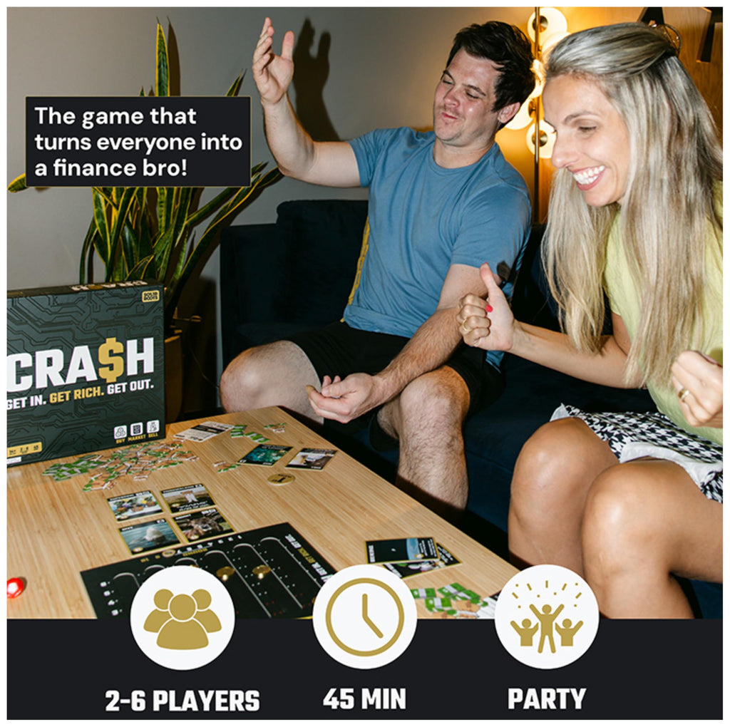 SolidRoots Crash Board Game: A Hilarious Crypto Currency Family Strategy Game for 2-6 Players