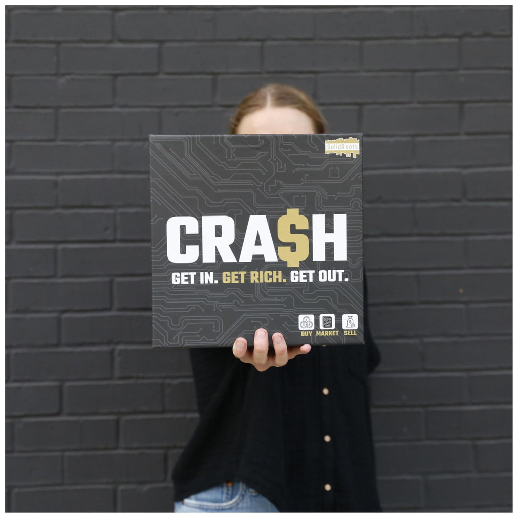 SolidRoots Crash Board Game: A Hilarious Crypto Currency Family Strategy Game for 2-6 Players