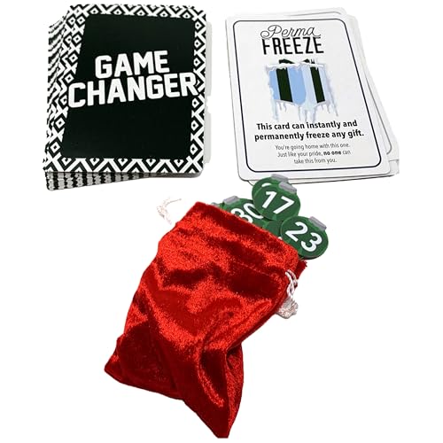 SolidRoots Mini White Elephant Gift Exchange Game - Party Kit with Power Cards & Stolen Stickers