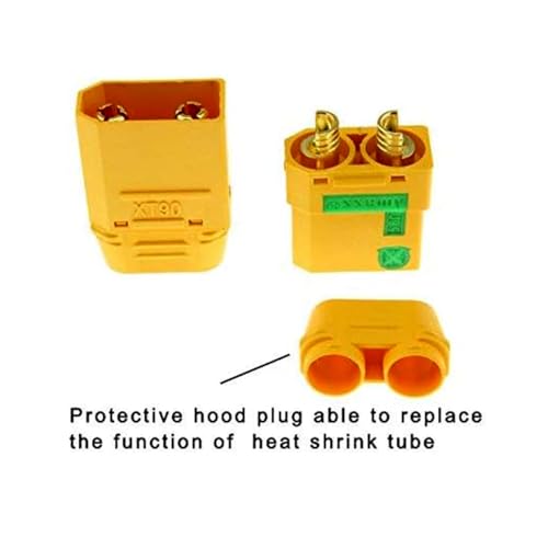 SoloGood Amass XT90-S Anti-Spark Connectors (5 Pairs) for RC Battery, ESC, and Charger Leads