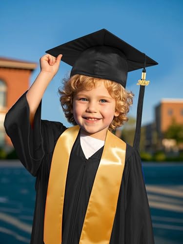 SOMSOC 4-Piece Kindergarten Graduation Cap and Gown Set with 2026 Tassel for Preschool Kids