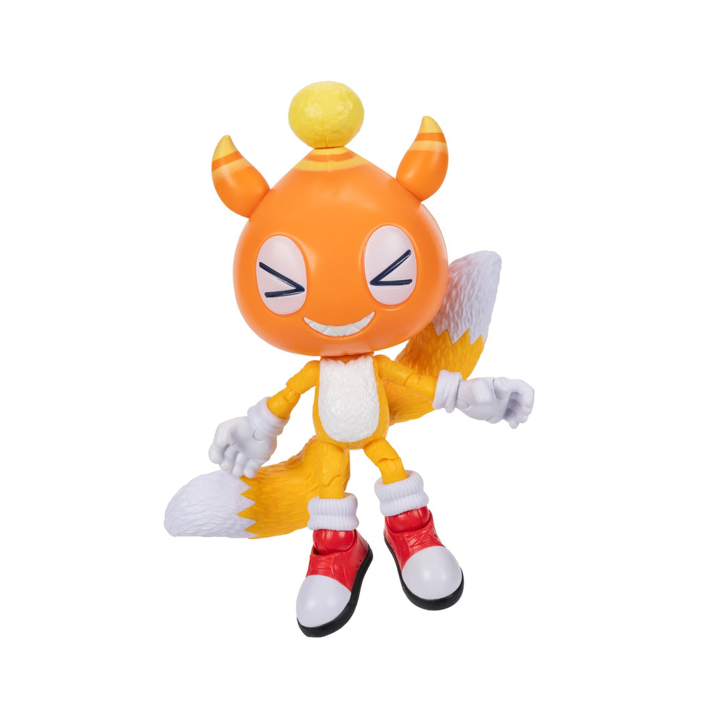 Sonic 3 Movie 5-Inch Chao Mascot Tails Action Figure – 20+ Points of Articulation, Officially Licensed