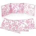 Sonwyoung 4 Pack Chinoiserie Mahjong Card Holders – Pink, Large Size (Fits 6.12x4.75" Cards) – Soft Fabric Scorecard Protector Set