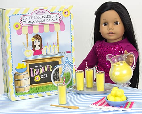 Sophia's 18-Inch Doll Lemonade Stand Set – 12-Piece Pretend Play Set with Pitcher, Cups & Serving Tray