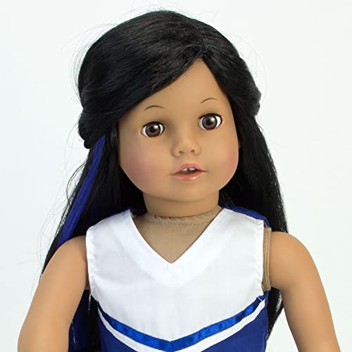 Sophia's Set of 3 Doll Hair Clips - Hot Pink, Blue, Purple 18 Inch Doll Hair Accessories (Also for Human Hair)