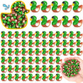 Sotiff 100 Mini Resin Mallard Ducks Bulk - Tiny Duck Figurines for Garden, Aquarium, Cake Toppers