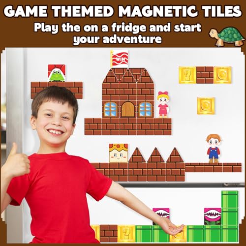 Soyee Magnetic Tiles Building Blocks Set for Kids Ages 3+ - Includes Figures and Themed Pieces for Creative Play
