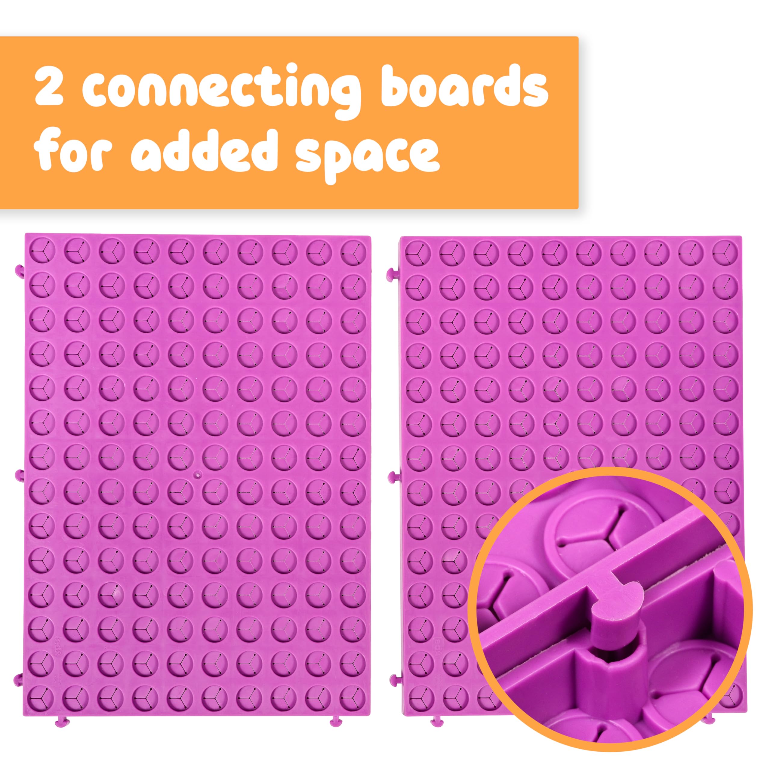 SPARK & WOW Plumly Calm Down Threading Boards Set of 2 - Sensory Activity for Autism & ADHD