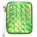 Sparkly Yoto Card Holder – 120-Pocket Portable Binder with Zipper and Carry Strap (Cyan)