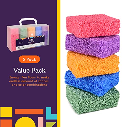 Special Supplies Fun Foam Modeling Beads Kit – 5-Pack of Non-Toxic Clay for Kids