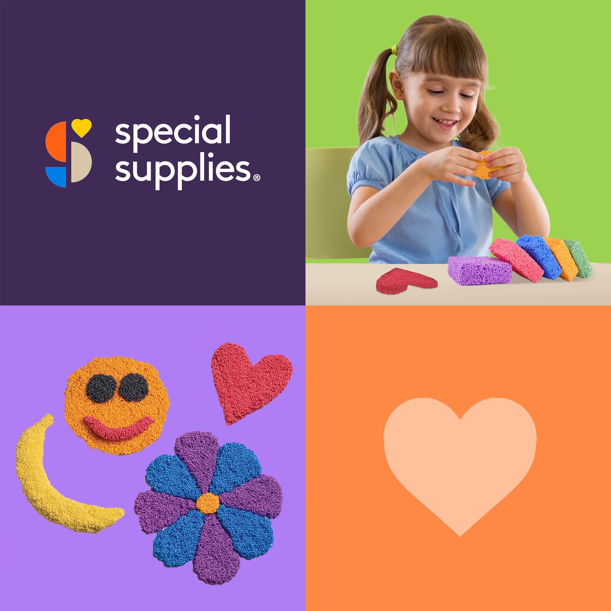 Special Supplies Fun Foam Modeling Beads Kit – 5-Pack of Non-Toxic Clay for Kids