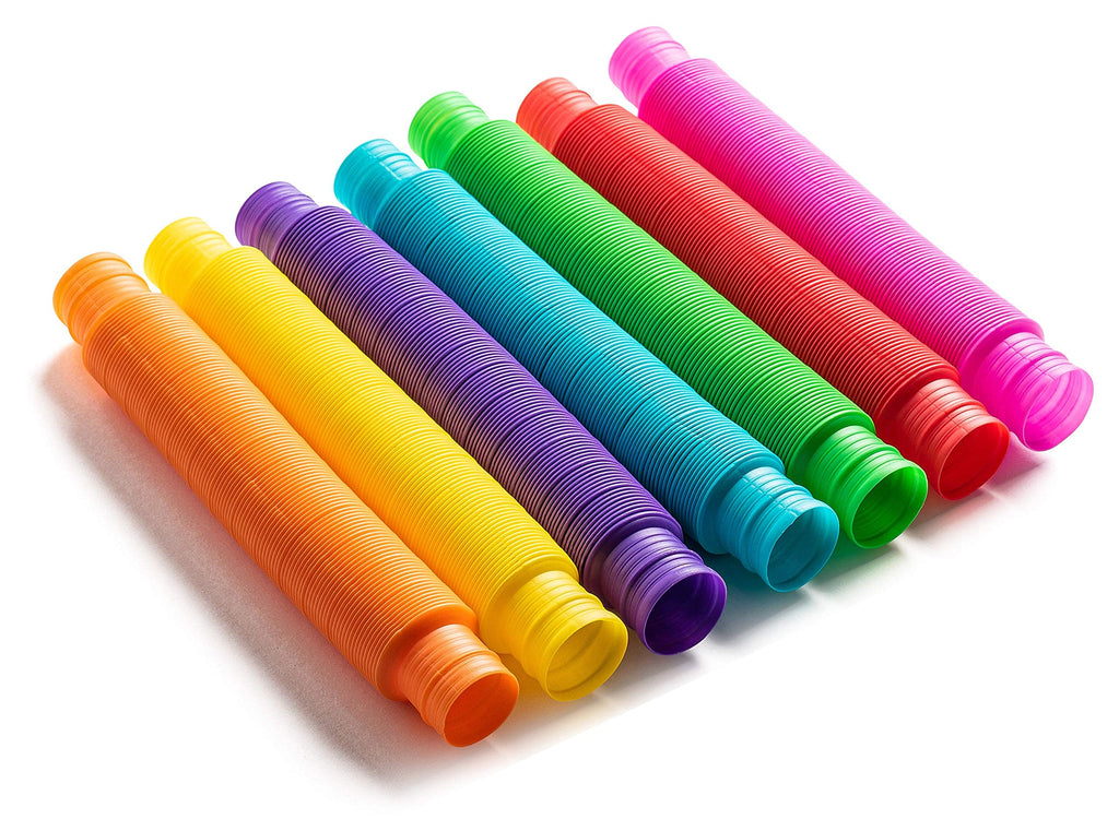 Special Supplies Pull and Stretch Tubes - 16 Pack of BPA-Free Sensory Toys for Kids