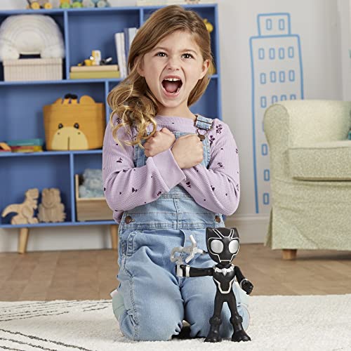 Spidey and His Amazing Friends Supersized Black Panther Action Figure (9 Inches) - Poseable with Claw Shield - Marvel Preschool Toy for Ages 3+