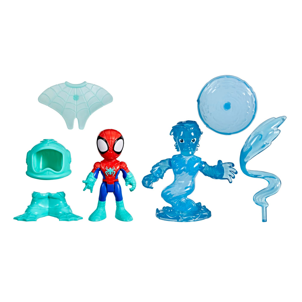Spidey and His Amazing Friends Water-Webs Spidey & Hydro-Man 3-Inch Action Figure 2-Pack