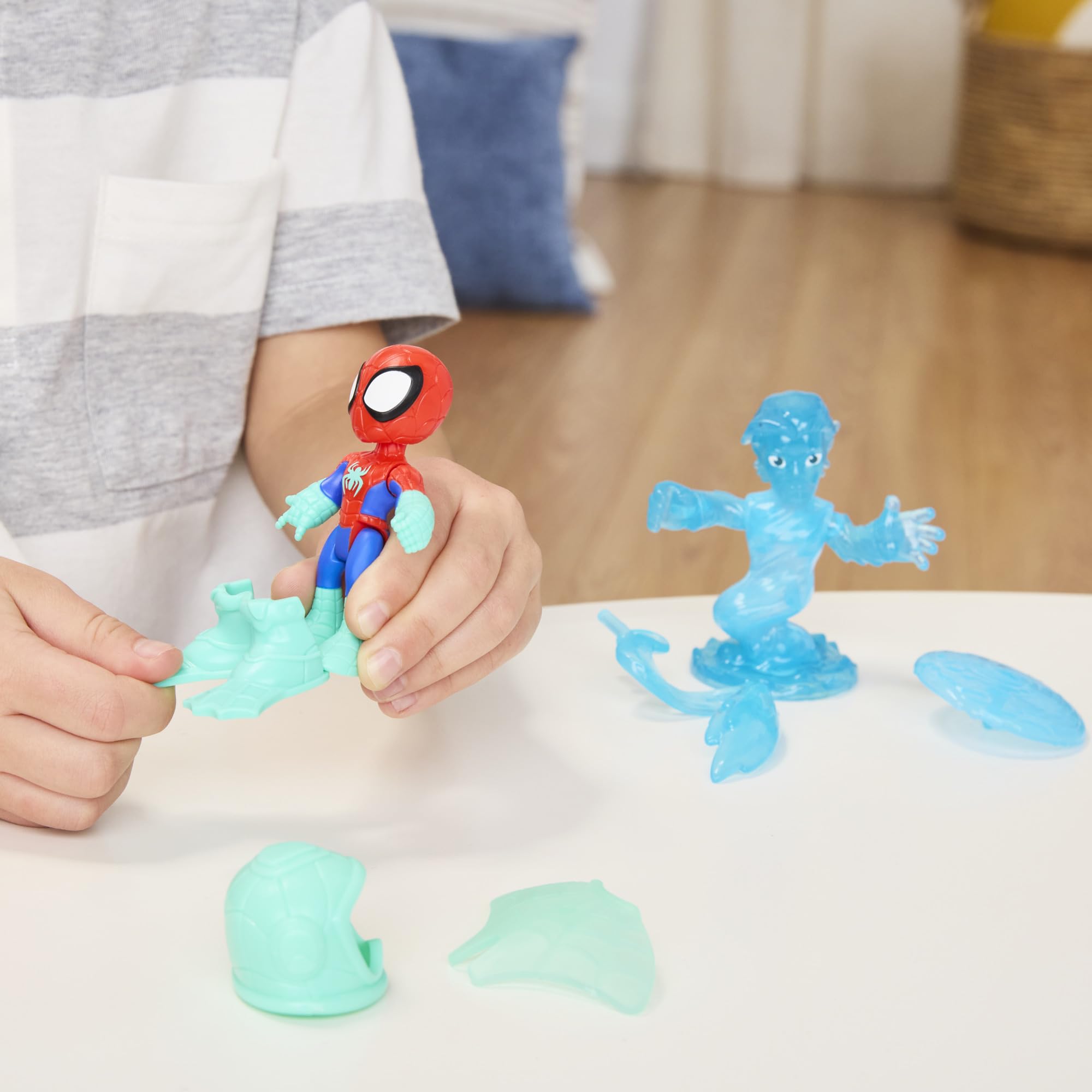 Spidey and His Amazing Friends Water-Webs Spidey & Hydro-Man 3-Inch Action Figure 2-Pack