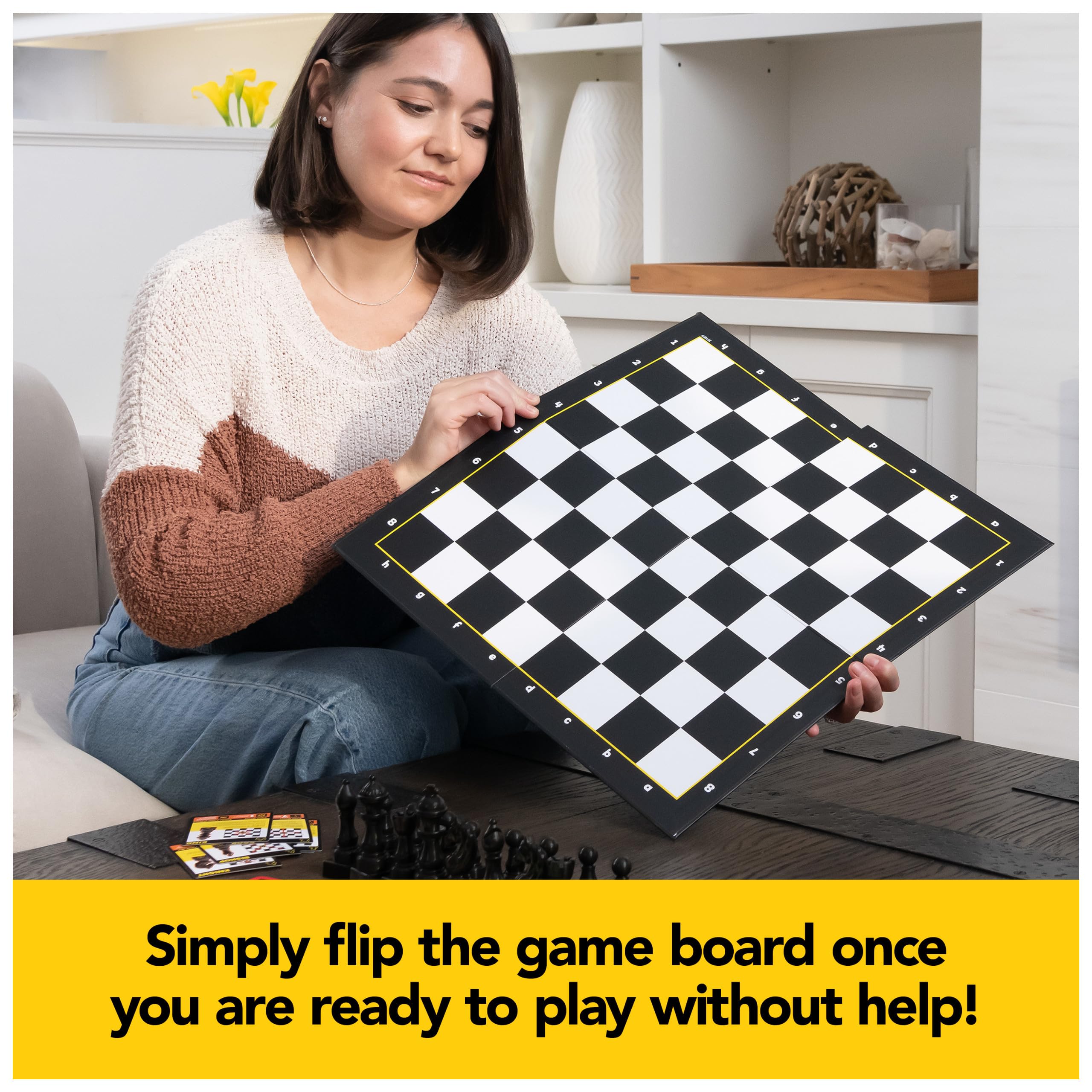 Spin Master Chess Made Simple: Beginner Strategy Board Game for Ages 8+