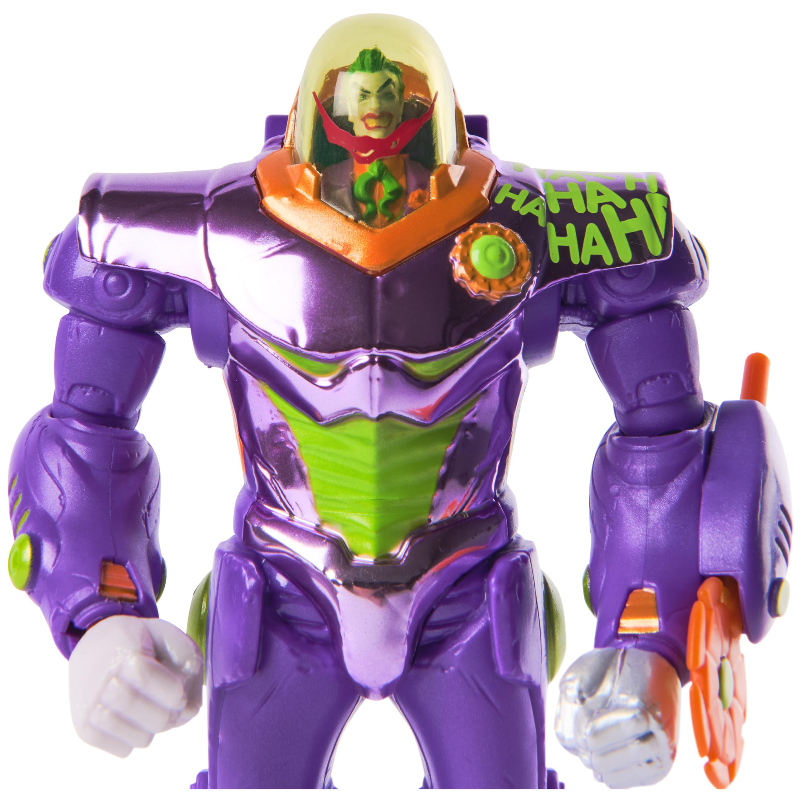 Spin Master DC Comics Metal Force Joker Action Figure – 6-Inch Armor with 4-Inch Mini Figure, Blaster, and Collectible Card
