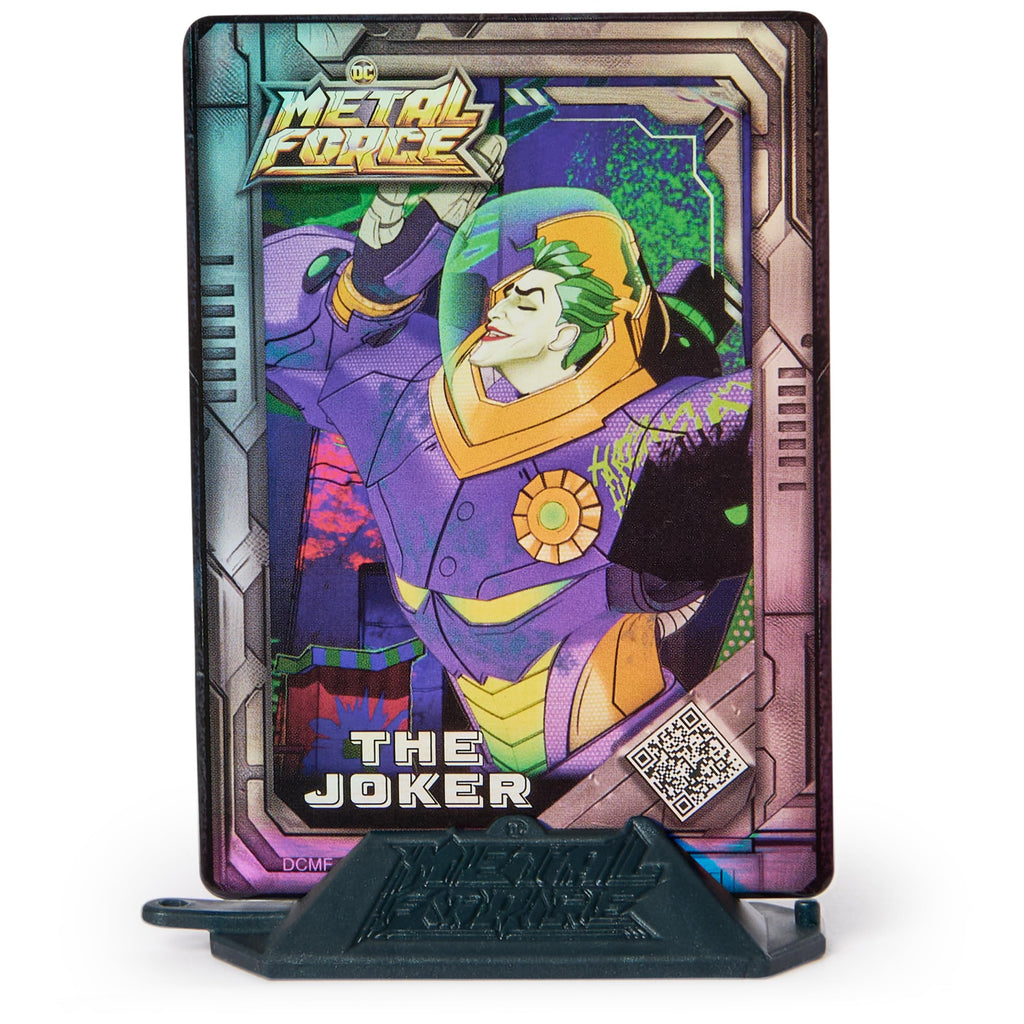 Spin Master DC Comics Metal Force Joker Action Figure – 6-Inch Armor with 4-Inch Mini Figure, Blaster, and Collectible Card