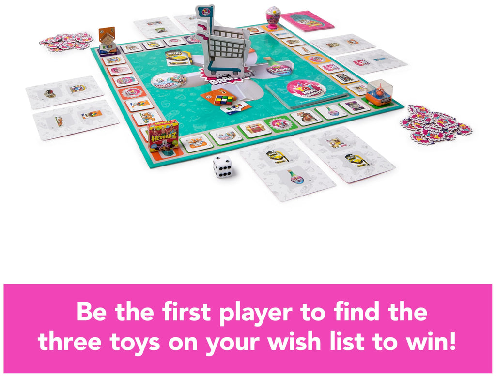 Spin Master Toy Mini Brands Add to Cart Game – Tiny Shopping Spree with 4 Collectible Figures, for 2-4 Players Ages 8+