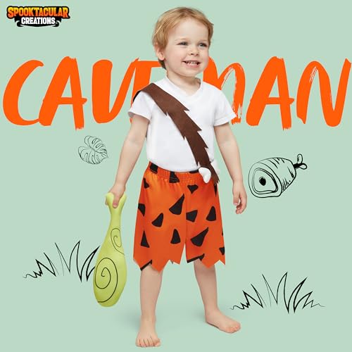 Spooktacular Creations Toddler Caveman Costume for Baby Boys