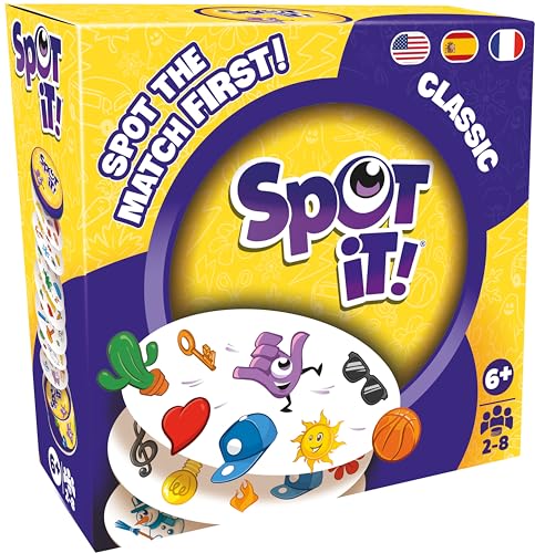 Spot It! Classic (2024 Refresh Eco-Sleeve) – Quick Reflexes Matching Game, Ages 6+