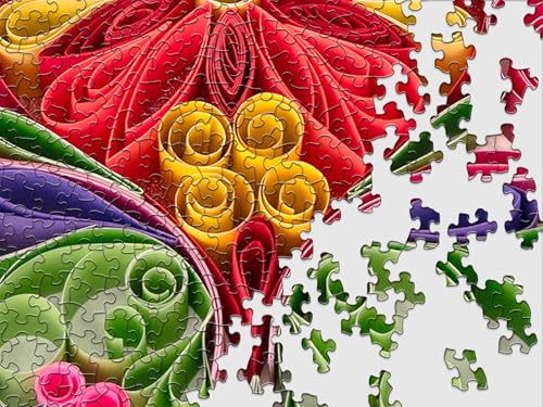 Springbok Holiday Quilling 1000-Piece Jigsaw Puzzle – Unique Cut Pieces, Made in USA