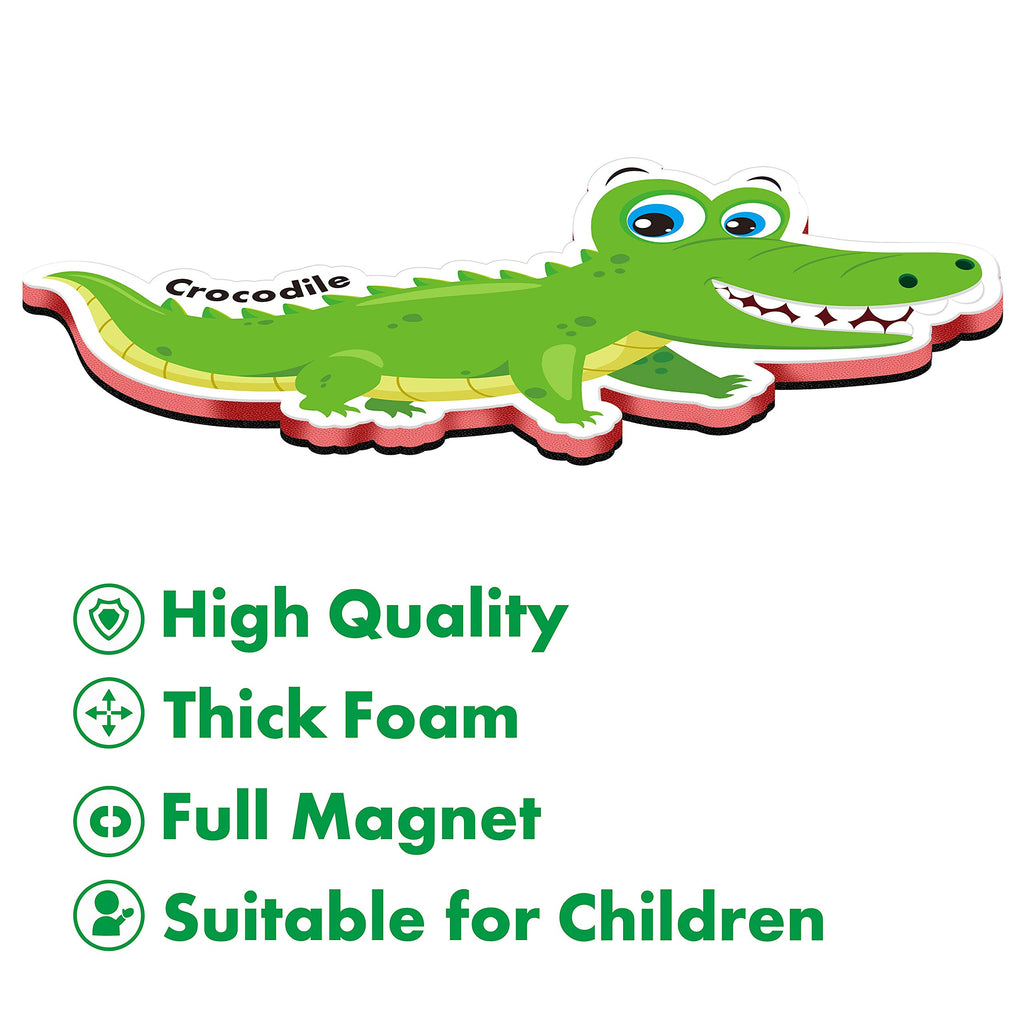 SpriteGru 60-Piece Cartoon Animal Zoo Magnets – Toddler Learning Toys
