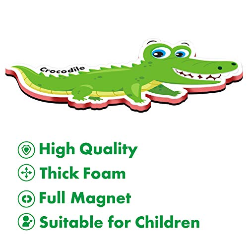 SpriteGru 60-Piece Cartoon Animal Zoo Magnets – Toddler Learning Toys