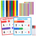 SpriteGru Math Linking Cubes - 100 Counting Cubes with Activity Cards for STEM Learning
