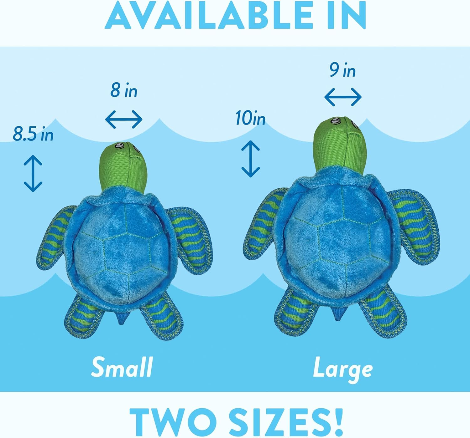 Spunky Pup Clean Earth Plush Turtle – Eco-Friendly Dog Toy Made from Recycled Water Bottles