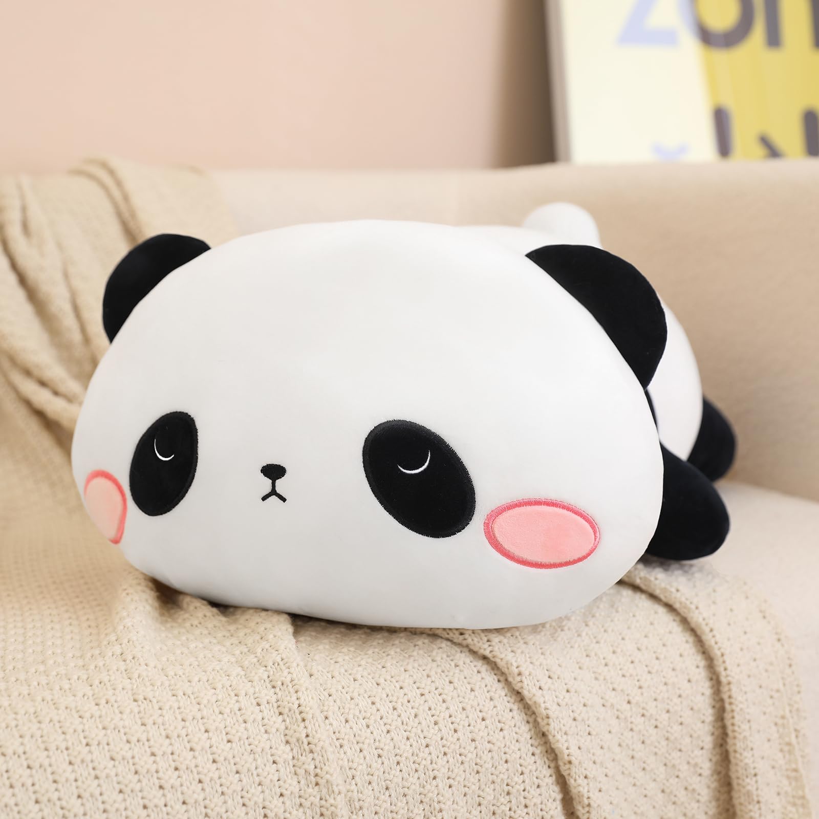 SQEQE Weighted Panda Plush – 9.8 Inch Stuffed Animal Pillow, 0.8 Lbs