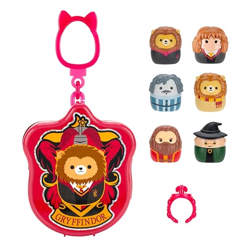 Squish-a-longs Harry Potter Gryffindor Mini-Squish Multipack - 6 Collectible Clip-a-longs