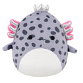 Squishmallows 12-Inch Avana the Spotted Axolotl with Silver Crown – Official Jazwares Plush